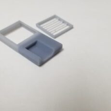 Winterization Hatch, 48" fan, modified for use with spark arrestor-two sets-HO scale LWP-406