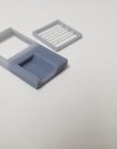 Winterization Hatch, 48" fan, modified for use with spark arrestor-two sets-HO scale LWP-406