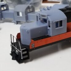Milwaukee Road GP20 conversion kit. Late cab w/number boards-O scale LWP-105-O