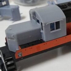Milwaukee Road GP20 conversion kit. Nose w/number boards-O scale LWP-103-O