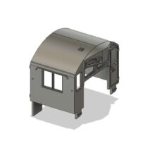 GP cab/chop nose with original class light combo-O scale LWP-127-O