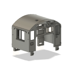 SD9 rounded number board cab only-HO scale LWP-130