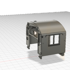 Burlington Northern SD9 chop nose conversion kit-O scale LWP-104-O