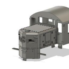Western Maryland GP9 conversion kit. Cab/nose combo. 3 door nose. O scale LWP-106-O