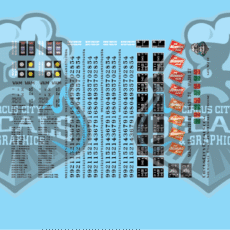 Milwaukee Road caboose decal set-1970's-HO scale LWP-304