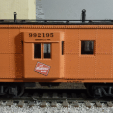 Milwaukee Road Thrall built caboose 1970's era-HO scale unpainted kit LWP-800