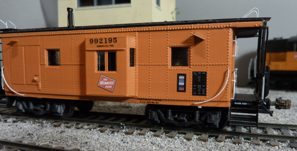Milwaukee Road Thrall built caboose 1970’s eraHO scale unpainted kit