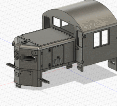Western Maryland GP9 conversion kit. Cab/nose combo. 2 door nose. HO scale LWP-106-1