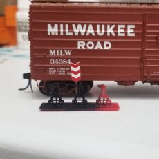 Milwaukee Road Woodworth Switchstand with mainline Chevron targets with headblocks-6 pack-HO scale LWP-551-6