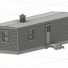 Milwaukee Road Small Portable Office/Bunkhouse HO scale LWP-203