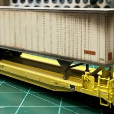 MKT 50' converted piggyback flat undecorated kit w/o trucks-HO scale LWP-711