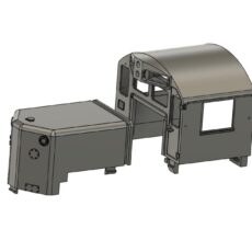 Chicago and Northwestern SD9 cab and nose conversion kit-late style class lights-LWP-116