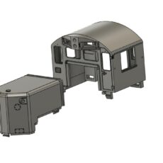 Chicago and Northwestern SD9 cab and nose conversion kit-original style class lights-LWP-115