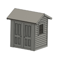 Double outhouse for MILW depot-1909 design-two kits-LWP-207