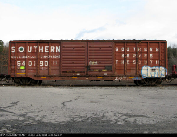 Southern 50'6" double door waffle side boxcar built by Pullman Standard. As built with original doors. - Image 5