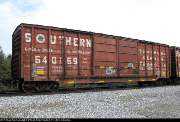 Southern 50'6" double door waffle side boxcar built by Pullman Standard. As built with original doors. - Image 4