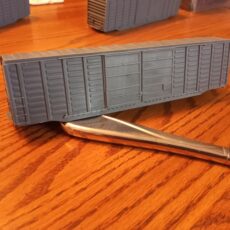 Southern 50’6″ double door waffle side boxcar built by Pullman Standard. Superior 5 and 6 panel replacement doors.