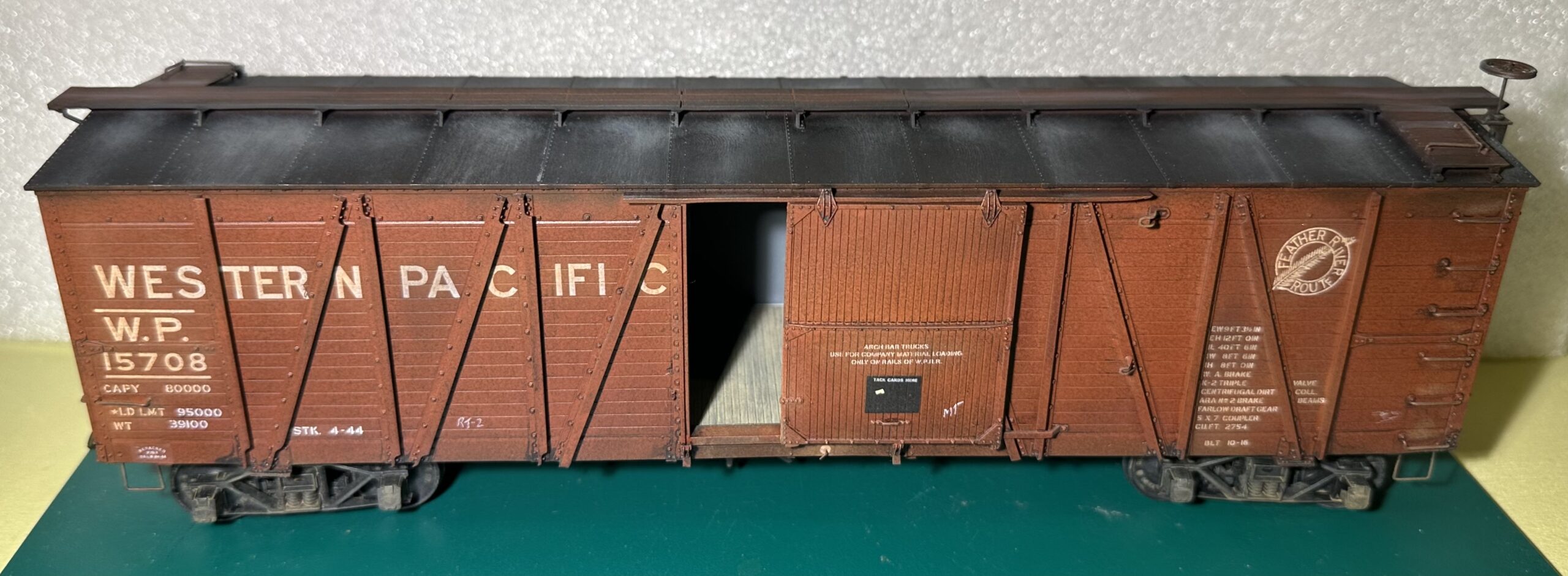 O-Western Pacific 1916 40' Pullman Outside Braced Boxcar - Image 7