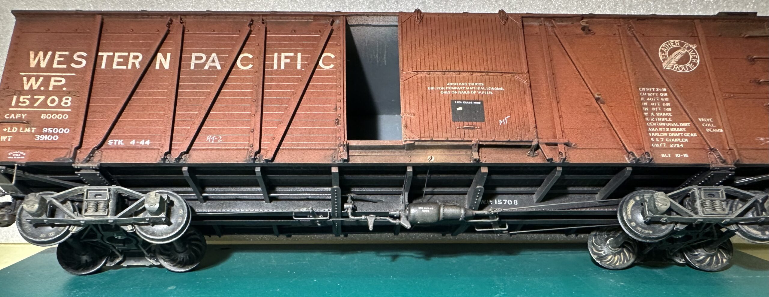 O-Western Pacific 1916 40' Pullman Outside Braced Boxcar - Image 4